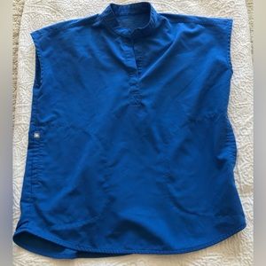 FIGS Royal Blue Rafaela Oversized Scrub Top